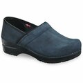 Sanita PROFESSIONAL SMOOTH OILED LEATHER Women's Closed Back Clog in Ink, Size 4.5-5, PR 457206W-075-36
